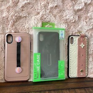 iPhone XS MAX Phone cases with loop holders.